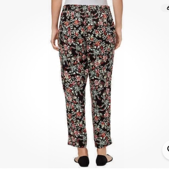 Jessica Simpson Red Fall Floral Tapered Slight Crop Classic Casual professional - Picture 3 of 7
